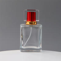 Botella De Perfume Vacía De Vidrio Transparente 50ml Reemplazo Para Viajes Pack De 1 Botella De Cosméticos De Alta Gama - details 7
