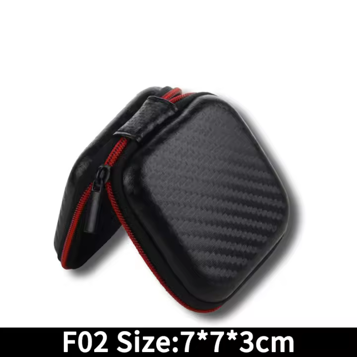 Bolsa de almacenamiento EVA multifunción, bolsa de capa de almacenamiento integrada, apariencia de fibra de carbono, estuche de transporte con cremallera, portátil, de viaje, alta calidad - 1