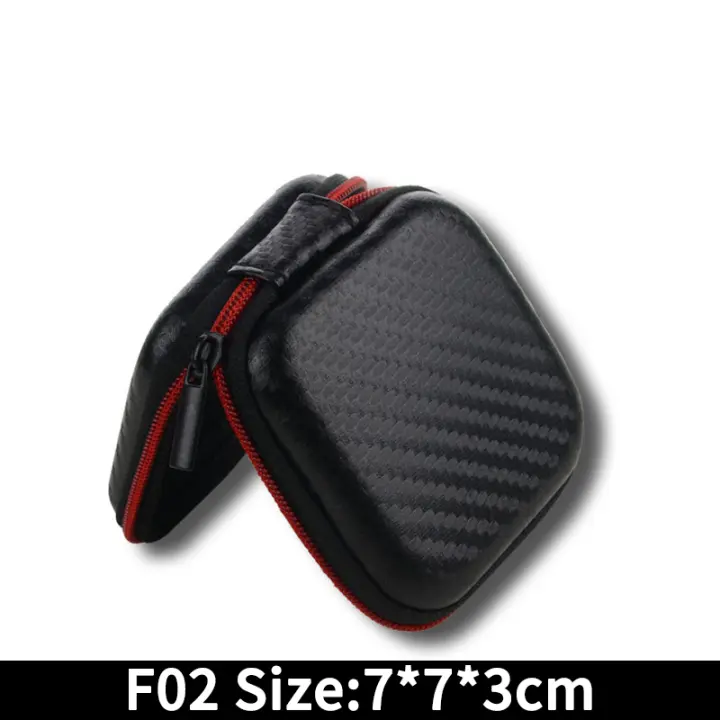Bolsa de almacenamiento EVA multifunción, bolsa de capa de almacenamiento integrada, apariencia de fibra de carbono, estuche de transporte con cremallera, portátil, de viaje, alta calidad - 1
