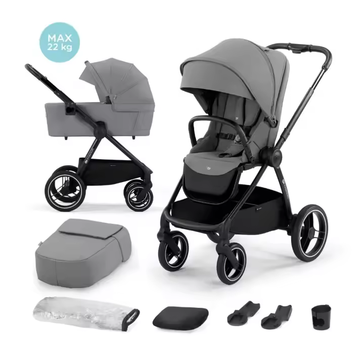 KINDERKRAFT COCHECITO NEA 2 PIEZAS COLOR GRIS / ROSA - 1