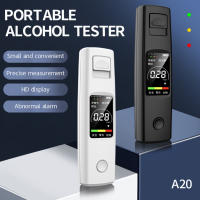 Alcoholímetro profesional recargable portátil, probador de Alcohol de respiración, luz y sonido preciso con pantalla LCD, indicador de 3 colores - details 2