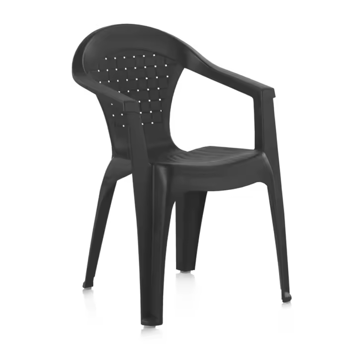 Silla Dream Shaf - Antracita - Zapatilla Antideslizante - Fácil Limpieza - Altura 87 Cm - Profundidad 60 Cm - Longitud 56 Cm - 1