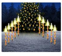 Luces Solares De Copos De Nieve LED Para Jardín Decoración De Navidad Guirnalda De Árbol De Navidad Y Paisaje Externo - details 1
