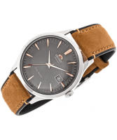 Reloj automático hombre Orient Bambino TAC08003A 42mm 30m WR correa de cuero - details 4