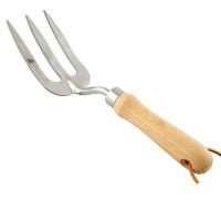 Juego de herraciones de Jardín Amazon Gardening, Pala pequeña en maçeta, Destripador de flores, inoxidable Maple - details 1