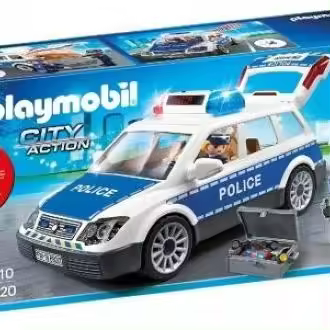 COCHE DE POLICIA CON LUCES Y SONIDO PLAYMOBIL - 1