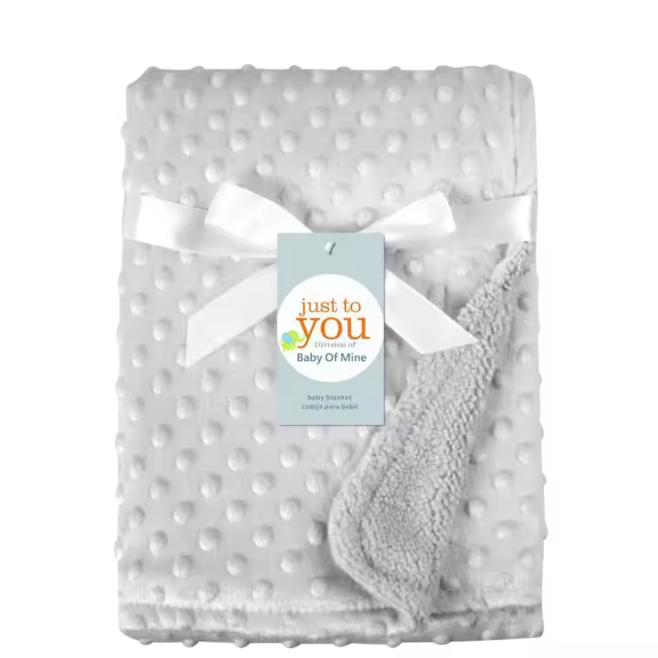 Manta Y Pañalera Para Bebé Recién Nacido De Algodón Suave Térmica Fleece Invierno Conjunto De Ropa De Cama Unisex 76*102cm - 1