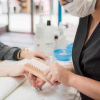 Las Yemas DE LOS Dedos de Manos y Pies Cabeza de Madera de Doble Cara para Limpieza de Uñas y Manos - details 4