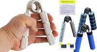 Fortalecedor de agarre de mano y muñeca, resistencia de 50 Libras, ejercitador de metal para Manos, antebragos y hechos, Maple inoxidable Plisado - details 1