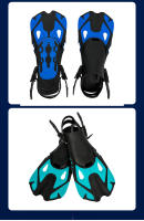 Aletas de silicona para snorkel, entrenamiento para adultos y niños, portátiles, cómodas, antideslizantes, equipo de natación, aletas de buceo. - details 6