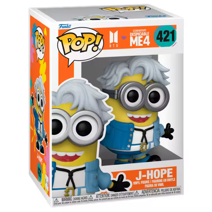 Figura Pop Gru Mi Villano Favorito 4 J-Hope Minion-Figura de Vinilo Coleccionable - Idea de Regalo- Mercancia Oficial - Juguetes para Niños y Adultos - Movies Fans - Muñeco para Coleccionistas y Exposición - 1