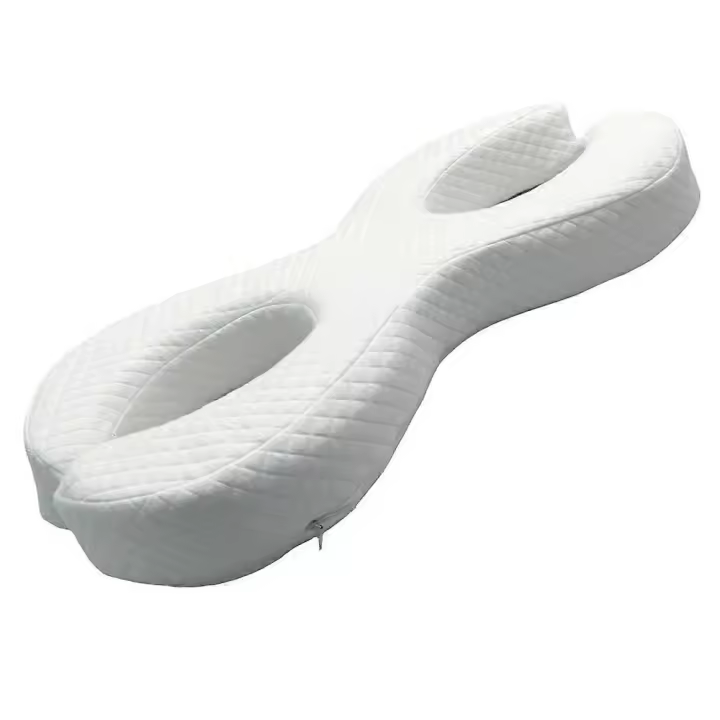 Low Style Soft Memory Foam Anti-aging Beauty Pillow Side Sleeping Face Anti-wrinkle Pillow - Blue - 1