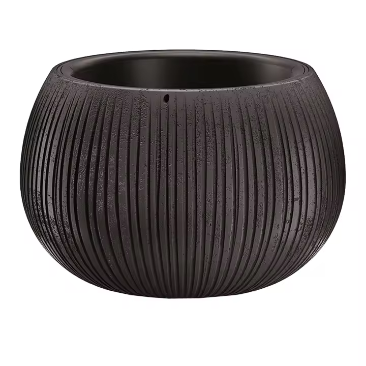 Prosperplast BETON BOWL de plástico CON depósito en color Cemento, 16,1 (alto) x 23,8 (ancho) x 23,8 (profundo) cms - 1