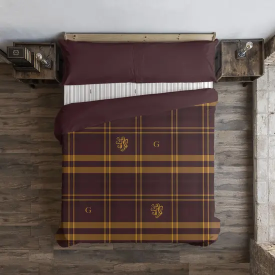 BL BELUM  Funda nórdica Harry Potter, Funda nórdica con botones 100% algodón modelo Gryffindor Cuadro - Funda Nórdica Extrasuave - Funda Nórdica 100% Made in Spain - 1