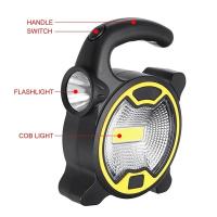 Linterna Portátil LED COB Con Manija Para Camping Y Exteriores Sin Batería Luz De Trabajo Portátil Alimentada Por Batería - details 1