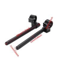 Manillar De Manillar Ajustable Universal Para Motocicletas De Carreras CNC Clip on Para Cafe Racers Barra De Manillar - details 4