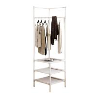 LUTODY - Perchero de pie, Zapatero, Compacto de varios niveles, Organizador esquinero de prendas y zapatos, Vertical, Tubo metal, Vestidor portátil para recibidor, Entrada, Sala de estar, Salón, Ligero y resistente - details 4