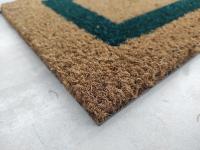WAOW-Felpudo entrada casa 28x50cm,composición en coco, 100% natural,base de goma antideslizante,resistente,altura De 1,7cm.Decoración hogar, alfombra exterior, diseño cenefa color. - details 3