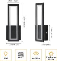 27w led indoor wall lightelegant modern acrylic lamp3-color backlight32/50 cm - details 2