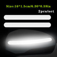 2pcs/set Almohadillas Reflectoras De Seguridad Para Coche Adhesivo Reflector Para Espejo Retrovisor Y Bandas De Seguridad - details 9
