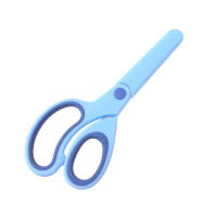 Tijeras De Seguridad Para Niños Estudiantes DIY Papel Herramienta De Corte Para Niños Mano Izquierda Con Funda Estationaria - details 19