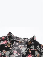 Vestido Casual De Mujer Con Estampado Floral Cuello V Manga Larga A-Line Longitud De Rodilla Cintura Alta Primavera Otoño Invierno - details 23