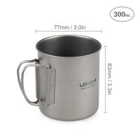 Lixada Juego De Cocina Ultraligero De Titanio 300ml/350ml/420ml/550ml/650ml/750ml Con Cuchara Plegable Para Camping Incluye Vaso Y Comedor - details 29
