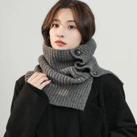 Bufanda De Punto Para Mujer Con Cuello Alto Falso Invierno Resistente Al Viento Desmontable Multifuncional Material De Poliéster - details 9
