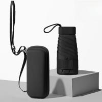 Paraguas Mini Conveniente Portátil Protección Solar Y De Lluvia 99% Tamaño Único Material De Tela De Nylon 190T Plegable Cinco Vezes - details 1