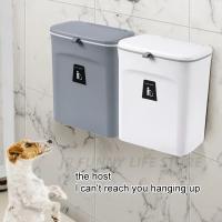 Bandeja De Cocina Con Tapa Deslizante Y Colgante Sin Perforaciones Contenedor De Basura Para El Hogar Y Toilette Material ABS Forma Rectangular - details 2