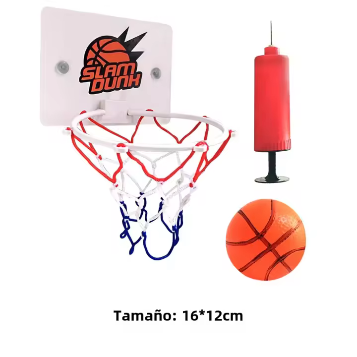 Mini Anillo De Baloncesto Para Interior Juguete Divertido Para Niños Con Bola Inflable Y Bomba De Aire Regalo Para Niños - 1