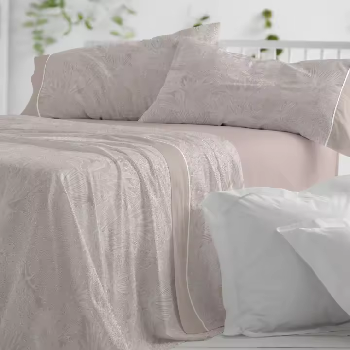 Juego de Sábanas Botánico Azul | Diseño Elegante para Todas las Medidas | Fácil Cuidado | Colección Primavera-Verano - 1