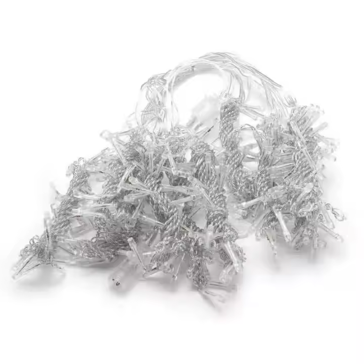 1 Pack Luces De Icicles Para Navidad Guirnalda De Icicles Para Decoración De Patio Porche Bodas Y Fiestas Interior Y Exterior - 1