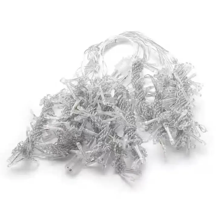 1 Pack Luces De Icicles Para Navidad Guirnalda De Icicles Para Decoración De Patio Porche Bodas Y Fiestas Interior Y Exterior - 1