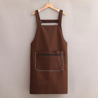 Delantal De Cocina Resistente Al Agua Y Aceite De Color Sólido Moda Para Hombres Y Mujeres Delantal De Trabajo Sin Mangas Para El Hogar - details 12