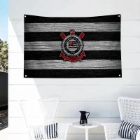 Bandera De Deporte Club Corinthians Paulista 1PC Poliéster Para Exterior Decoración De Habitación Estilo Colgante Sin Personalización - details 7