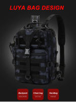 Mochila De Pesca Para Hombres Bolsa De Camping Y Viaje Al Aire Libre Con Sistema Molle Táctico Para Deportes Almacenamiento De Cañas Y Cajas De Señuelos - details 2