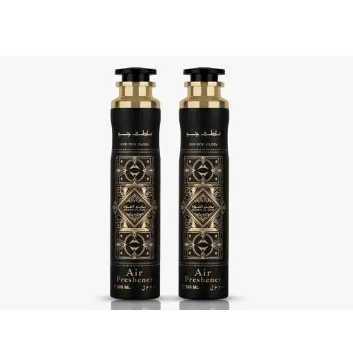 pack 2 unidades Lattafa Ambientadores Arabe Badee Al Oud - Oud For Glory Air Freshner 300ml con perfume árabe - 1