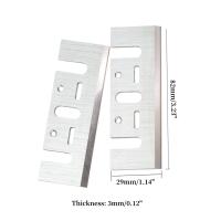 2Pcs Hojas De Planadora De Corte Carburo 82mm Compatible Reemplazo Para Makita 1900B KP0800 HITACHI F20 DEWALT D26676 DW680 Herramienta Manual Para Carpintería - details 4