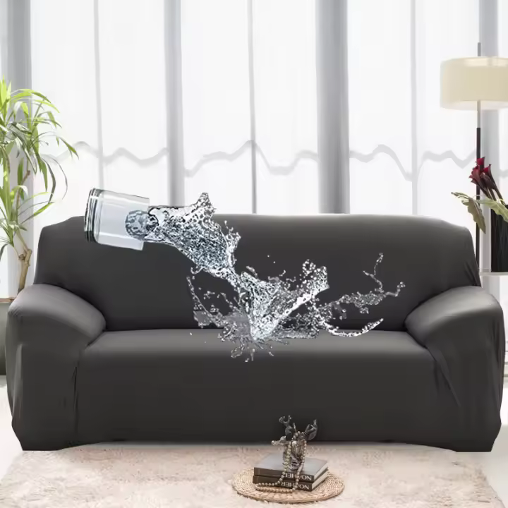 Funda elástico impermeable para sofá DE 1/2/3/4, cubierta Protectora de Tela fina para sofá esquinero en forma de L - 1