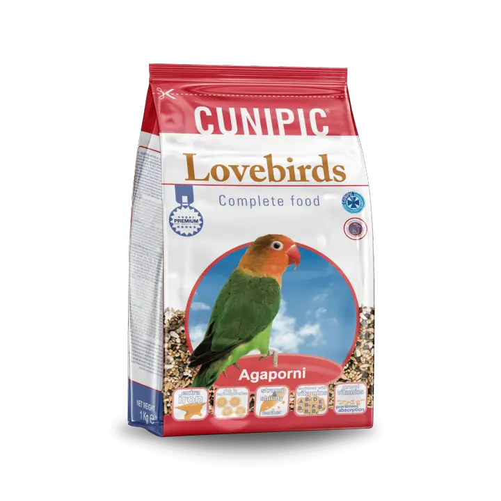 Mixtura para Agapornis Inseparables PREMIUM Line Cunipic 1 KG - 1
