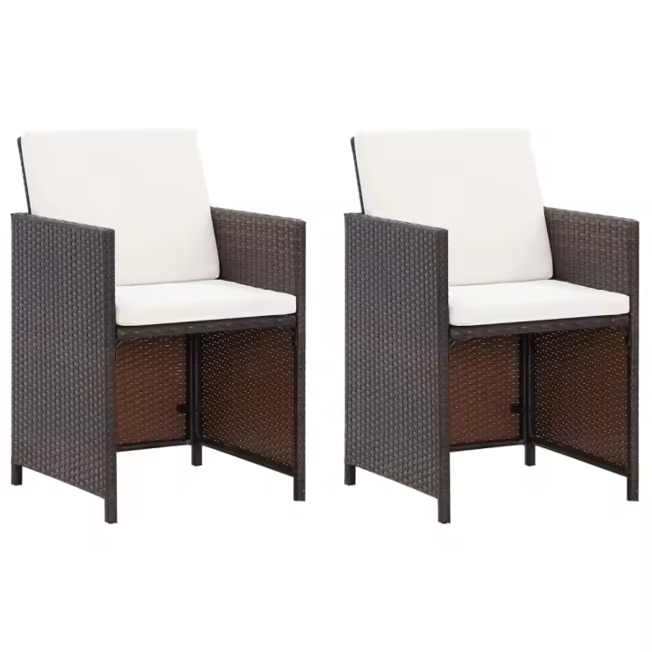 Conjunto de Silla de Jardín y taburete 4 piezas - 1