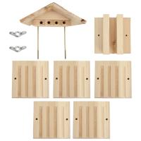 vidaXL Hotel para abejas de madera maciza de abeto 22x20x20 cm - details 4