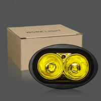 Luz De Neblina Para Motocicleta LED Amarilla Faro Auxiliar De E-bike Luz De Trabajo Spots Flood Blanco Para Bikes Rad Offroad - details 12