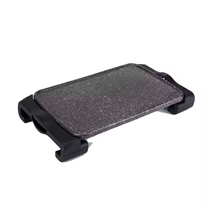 Jata Plancha de Asar Eléctrica de Terracota Superficie 46 x 28 cm 1600W No se raya Para Cocinar Carnes y Pescados Fabricada Artesanalmente en España - GR669 - 1