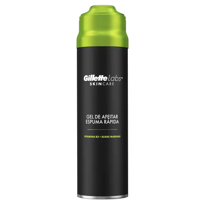 GilletteLabs gel de afeitar con espuma rápida, refresca para calmar y protege contra la irritación del afeitado, de fácil aclarado, 198 ml - 1
