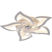 Rosa Eternal Ventilador de techo con Luz, Ventilador de techo iluminación Led Modern Silencioso with remote control Temporizador Diseño en forma de Flor Ventilador Luz de techo para dormitorio Cocina (69CM) - details 0