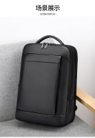 Mochila de cuero genuino para hombre, mochila de negocios para computadora, mochila de viaje de ocio de gran capacidad para estudiantes universitarios, estudiantes de secundaria y preparatoria. - details 23