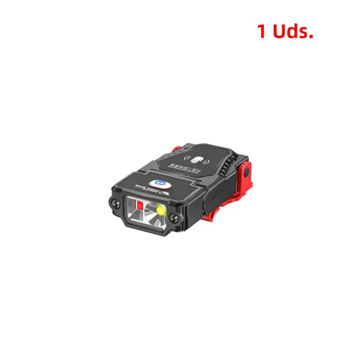 Lámpara De Cara LED Recargable USB Con Sensor Para Camping Y Pesca Luz De Trabajo Para Senderismo Clip Para Gorra 1-10 Piezas - 1
