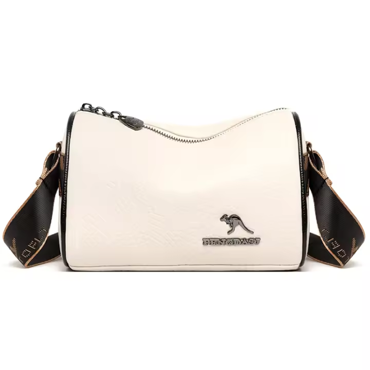 Bolso de hombro de cuero suave con patrón de piedra para mujer, bandolera de lujo de alta calidad, 2023 - 1